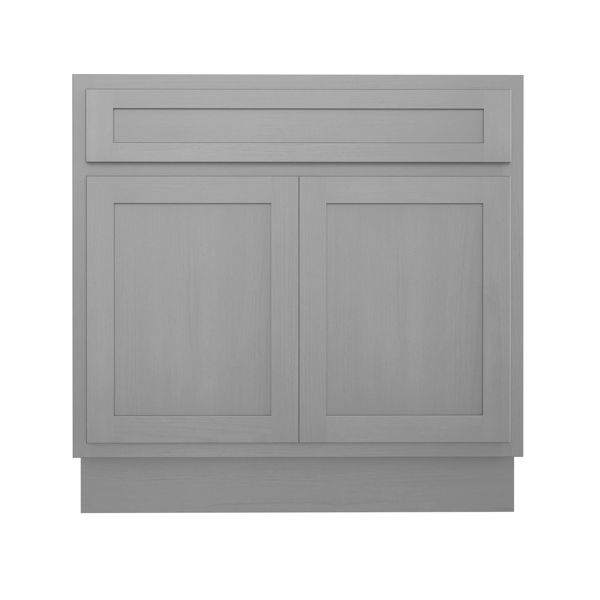Vanity Art 30 Inch Double Shutter Door Bathroom Vanity Base Cabinet with Soft Closing Shaker Drawer