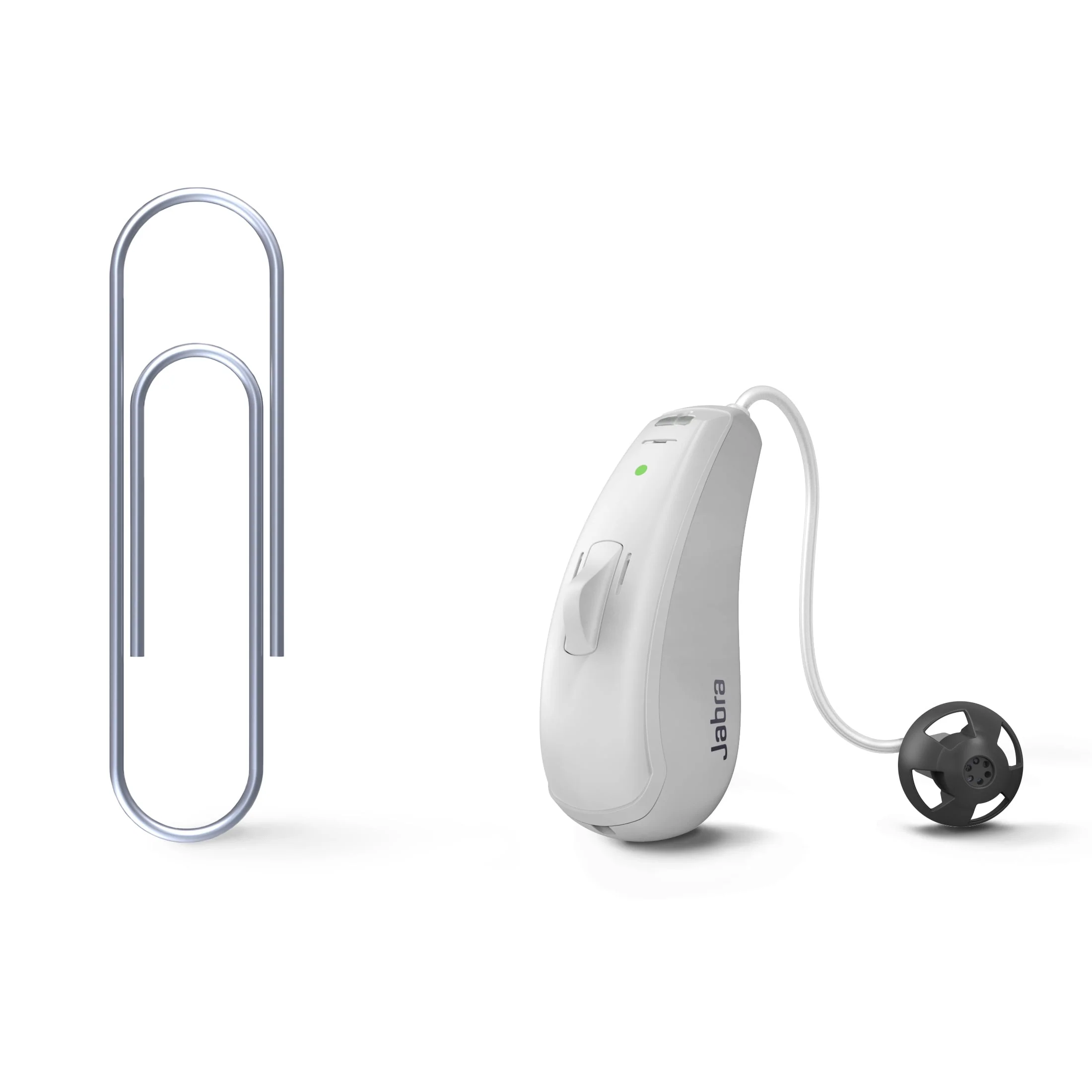 Jabra Enhance Select 50R Rechargeable, Behind-the-Ear Hearing Aids with Remote Professional Care and Bluetooth Streaming, Gray