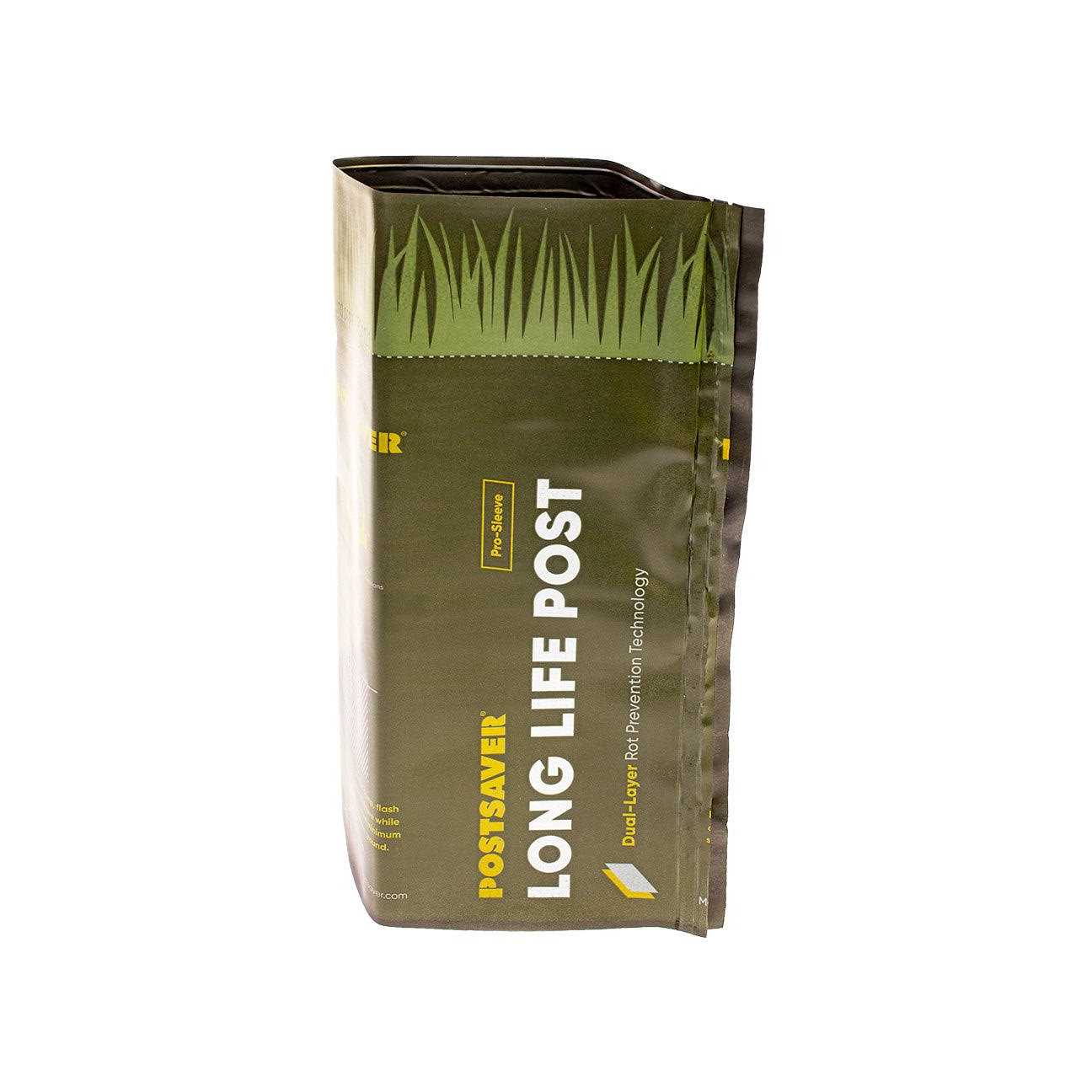 Postsaver Rot Protection Post Wrap and Tack 180-in Black/Green Composite Post Sleeve For Wood Fence - Shop Hardware Tools Online Store