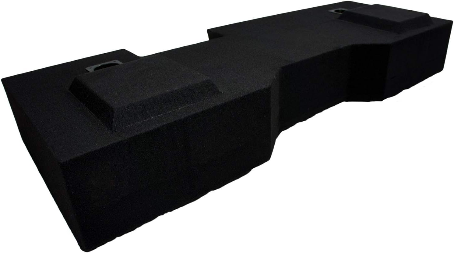 Compatible with 2014 - UP Chevy Silverado Crew Cab Truck Dual 12 Sub Box Subwoofer Enclosure