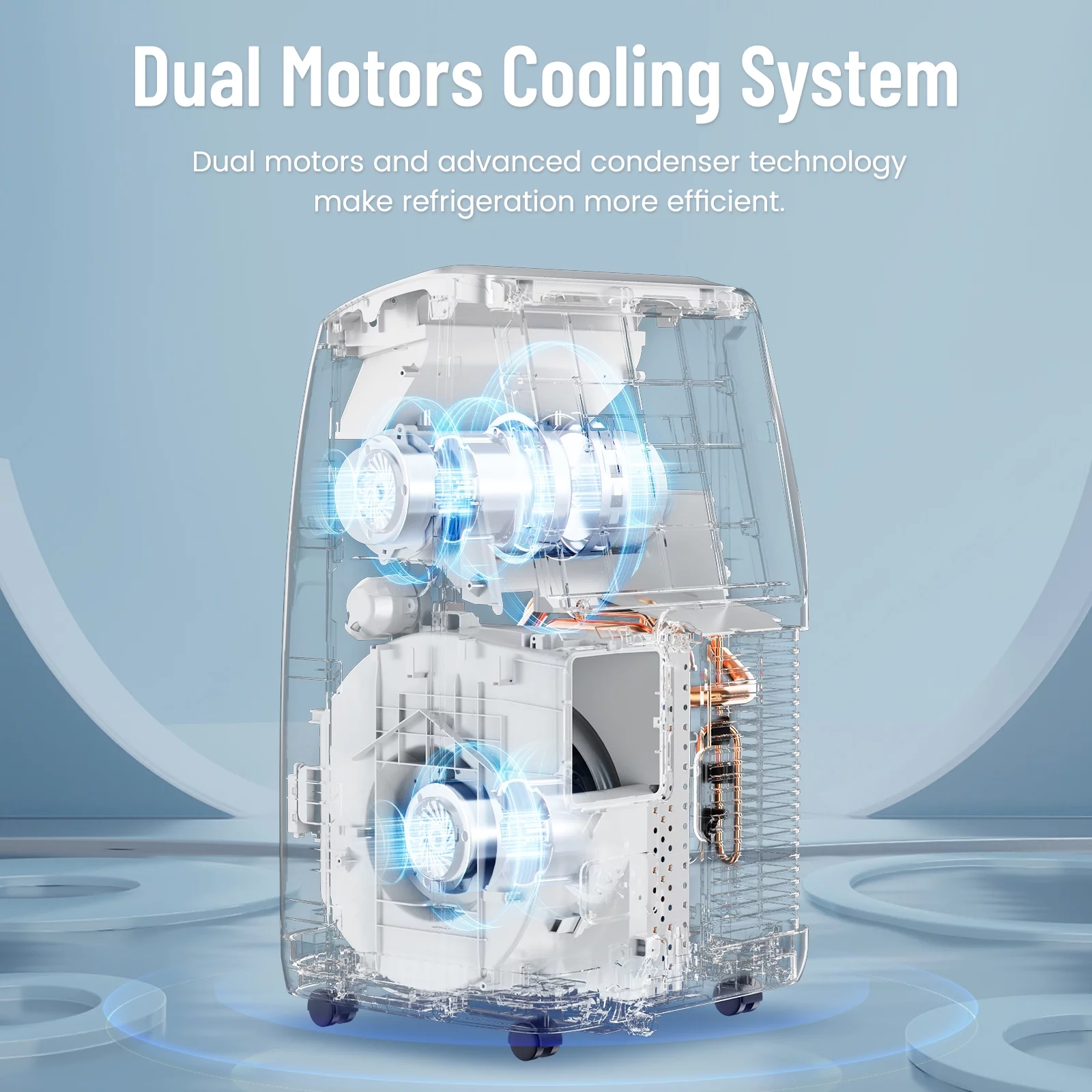DuraComfort Room Portable Air Conditioner 7250 BTU (11000 BTU ASHRAE), Ups to 300 sq. ft., Remote Control