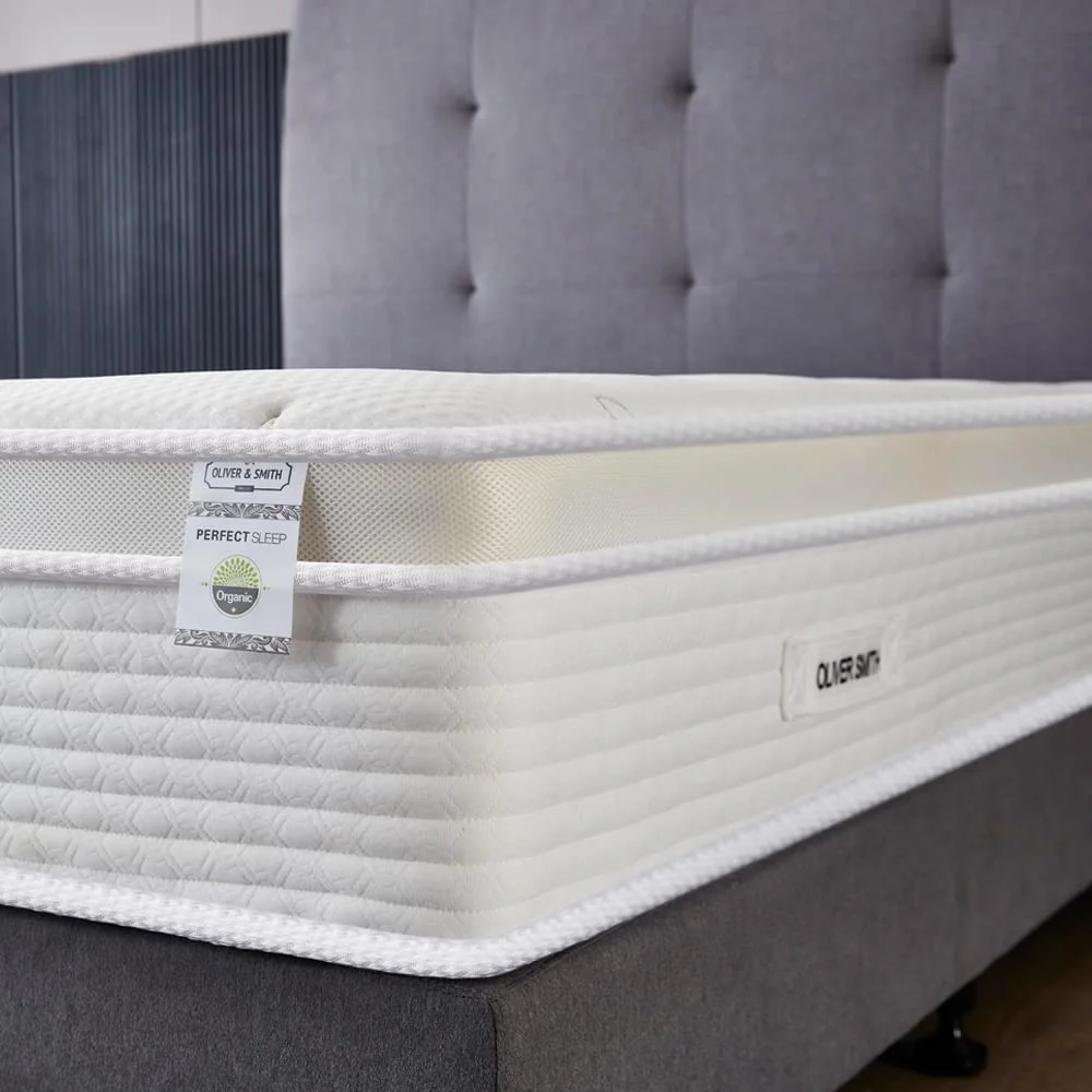 Full Size Mattress - 12 Inch Cool Memory Foam & Spring Hybrid Mattress - Euro Top - Medium Firm - Oliver & Smith
