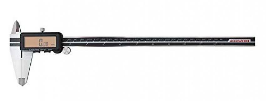 Accusize Industrial Tools 12'' Full Screen Yellow LCD Electronic Digital Caliper