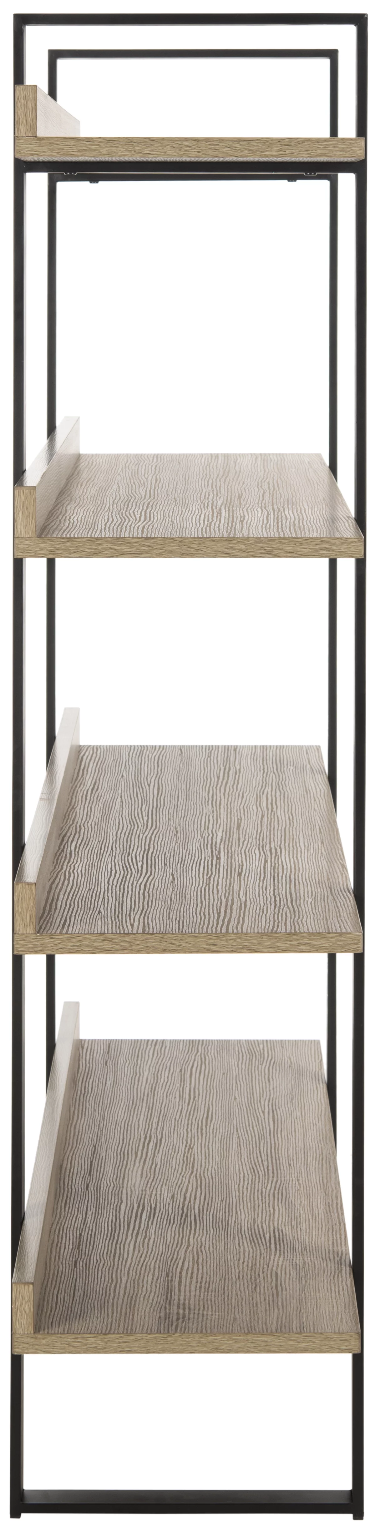 SAFAVIEH Melissa Retro Mid Century 4 Tier Etagere, Oak/Black