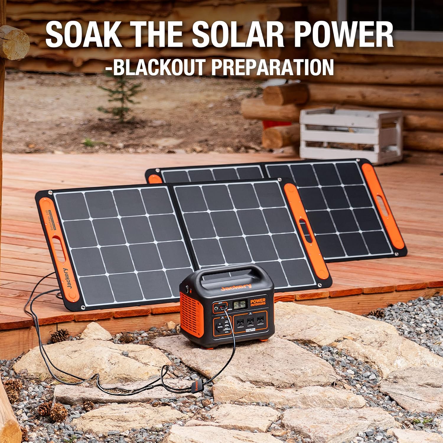 Jackery SolarSaga 100W Portable Solar Panel for Explorer 240/300/500/1000/1500 Power Station