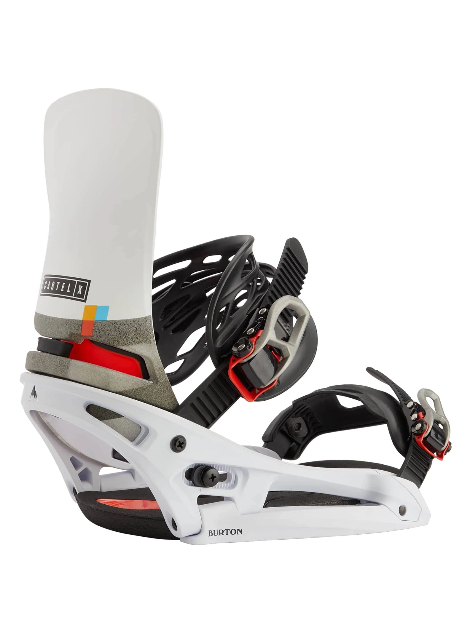 Burton Cartel x Est Snowboard Binding White/Black/Multi, M