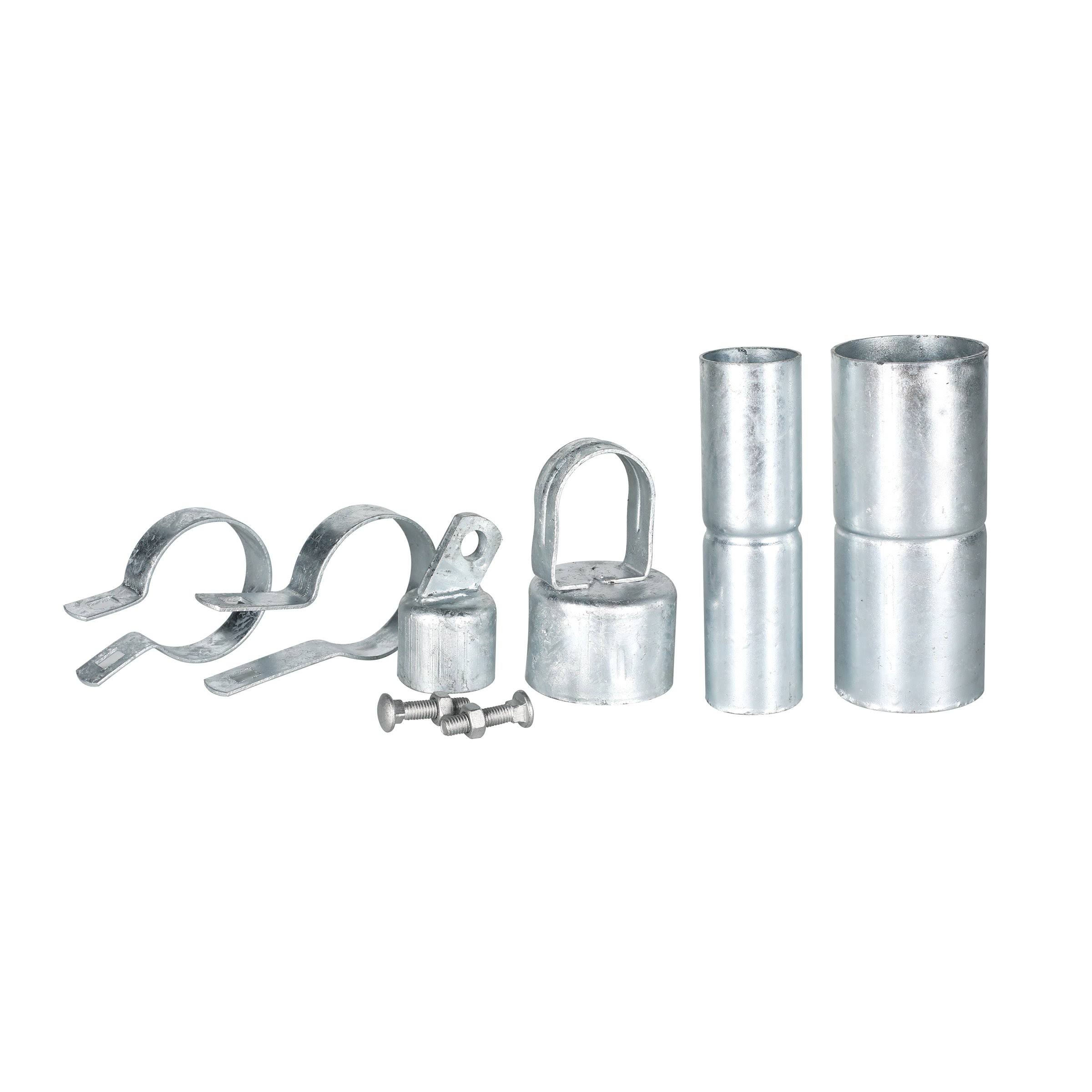 Aleko Galvanized Steel Chain Link Fence 5x50 Feet Complete Kit