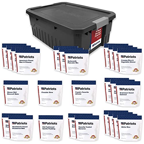 4Patriots 2-Week Survival Food Kit: Emergency Food Supply Designed to Last 25 Years, 84 Servings