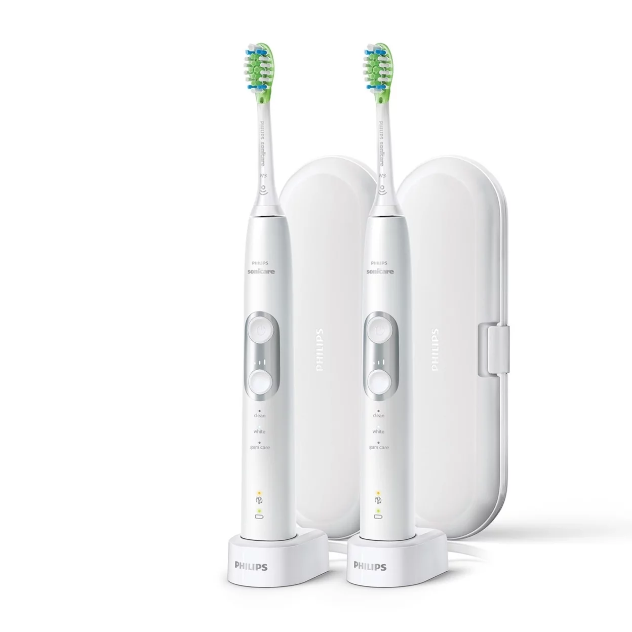 Philips Sonicare 6100 ProtectiveClean Power Toothbrush (2 Pack)
