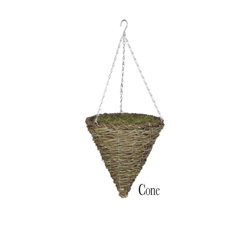 Artificial Bougainvillea Hanging Basket House of Silk Flowers Inc. Base Color White-Washed, Flower Color Red