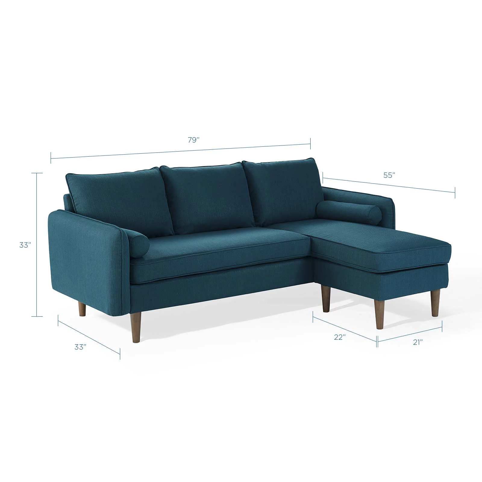 Sectional Sofa Set, Fabric, Navy Blue, Modern Contemporary Urban Design, Living Lounge Room Hotel Lobby Hospitality