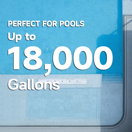 Swimming Pool Heat Pump, Pool Heater for In-Ground and Above Ground Pools, Max Output 37960BTU, Electric Heater Pump for Pools