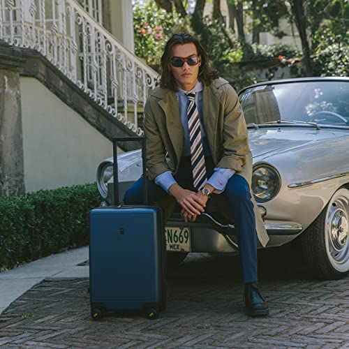 LEVEL8 Hard Shell Carry on Luggage Airline Approved, Carry-on Suitcases with Wheels, Lightweight Luminous Textured Hardside Travel Bag with Tsa Lock