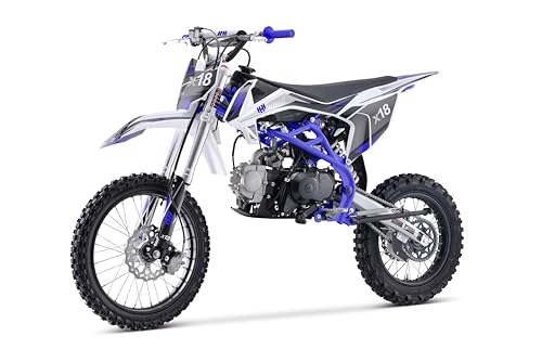 HHH 125cc Dirtbike X18 Dirt Bike DB X18 Racing DB18 Dirtbike 125cc 4 Speed Manual Clutch and Big Size Tires 17/14 inches