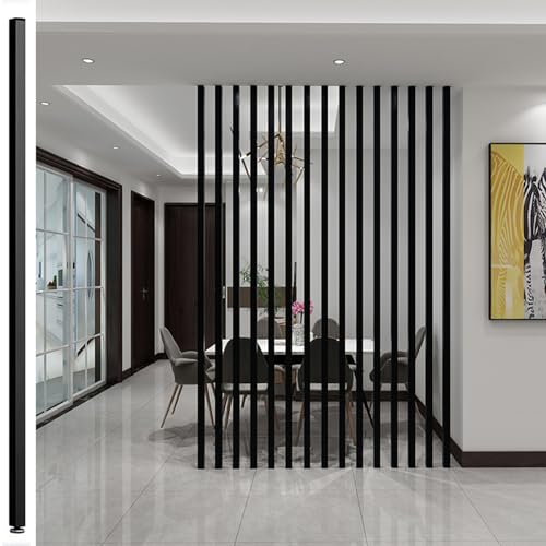 Wall Partition Room Divider Floor to Ceiling Wooden Slats 4ft 5ft 6ft 7ft 8ft Tall
