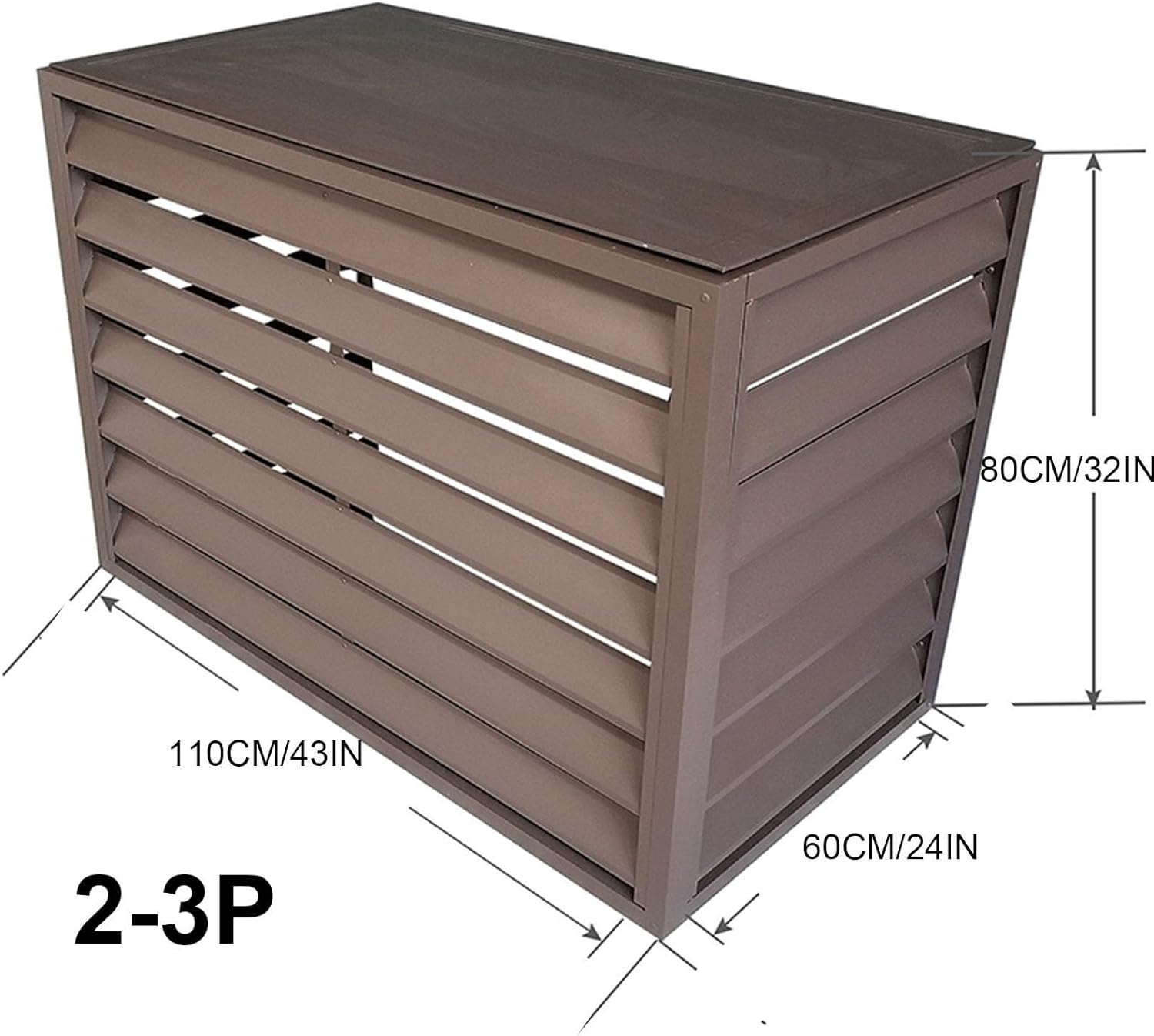 Aluminum Air Conditioner and Heat Pump Cover ,Mini Split Air Conditioner Cover for Outside Units ,Shelf Plant Stand ,Outdoor AC Unit Cover