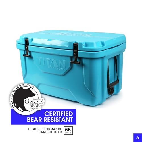 Titan Hard Ice Chest Cooler Roto Cooler with Microban Protection and Deep Freeze Insulation