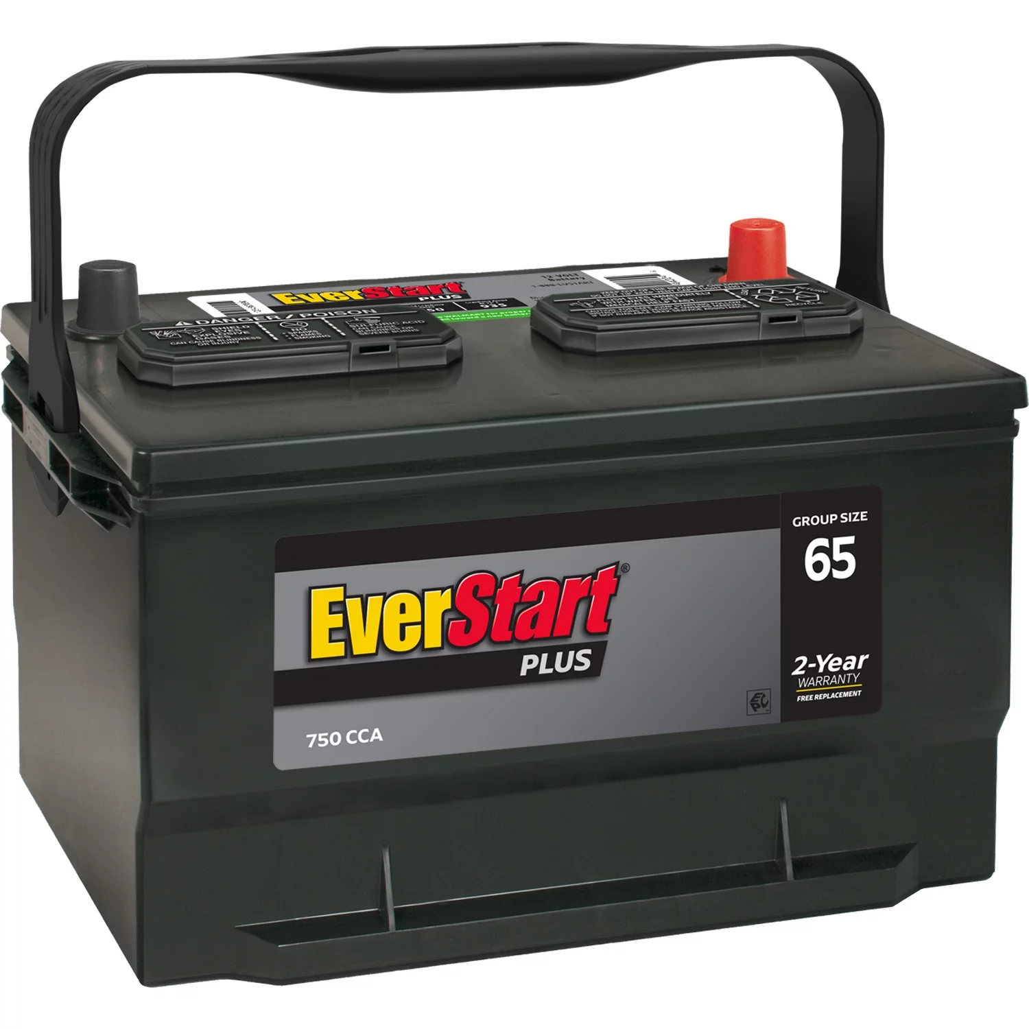 EverStart Plus Lead Acid Automotive Battery, Group Size 65 12 Volt, 750 CCA - Radiant Selections