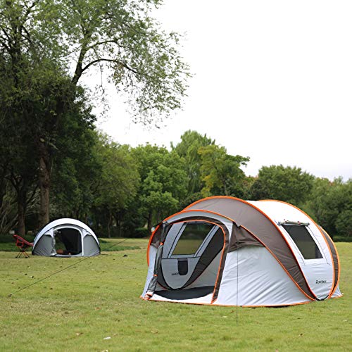 EchoSmile Camping Instant Pop Up Tent, 2/4/6/8/10 Person, Water Resistant Dome, Easy Setup for Camping Hiking and Outdoor, Portable with Carry Bag