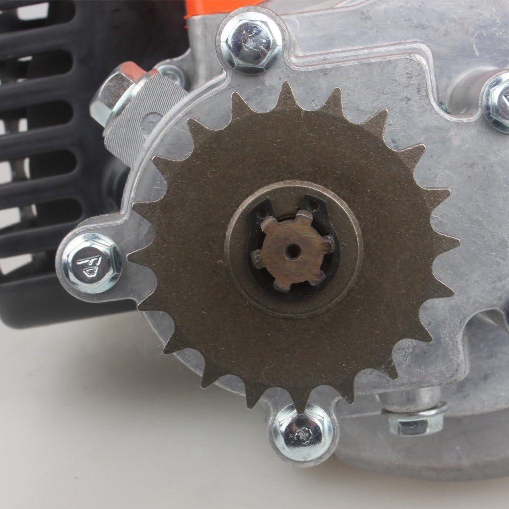 49cc Engine with Gear Reduction Transmission for 20T T8F Sprocket Pocket Bike Gas Scooter Mini ATV