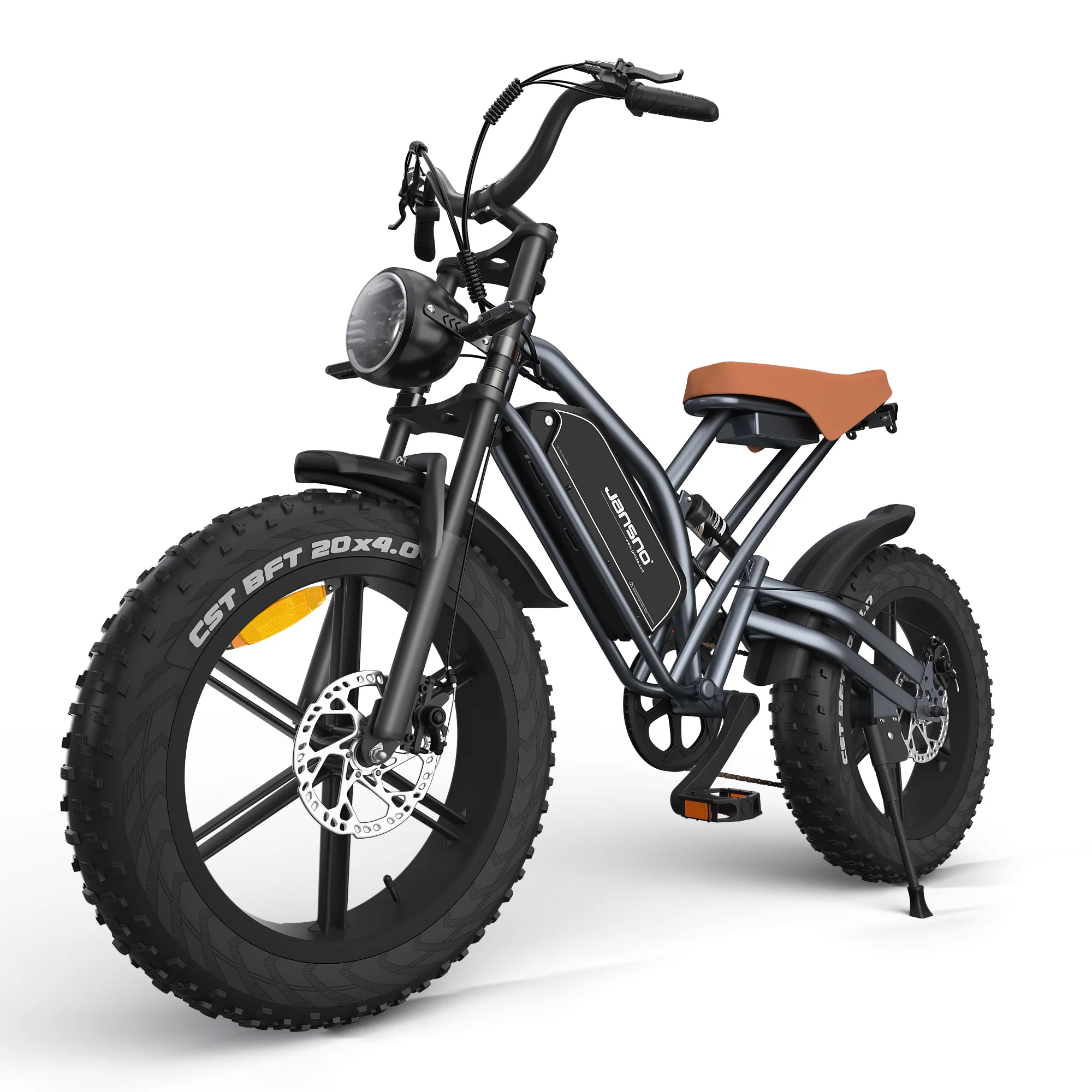 Arnahaishe 20" 4.0 Fat Tire Electric Bike for Adults, 750W Adults E Bike, 48V 14Ah Removable Li-Ion Battery, Professional 7-Speed