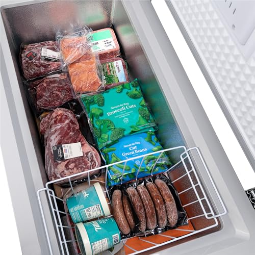 Newair 13.8 cu. ft. Upright Freezer, Fridge Freezer Convertible, Garage Ready Refrigerator, Frost Free Freezer with Door Alarm, Stand up Deep Freezer