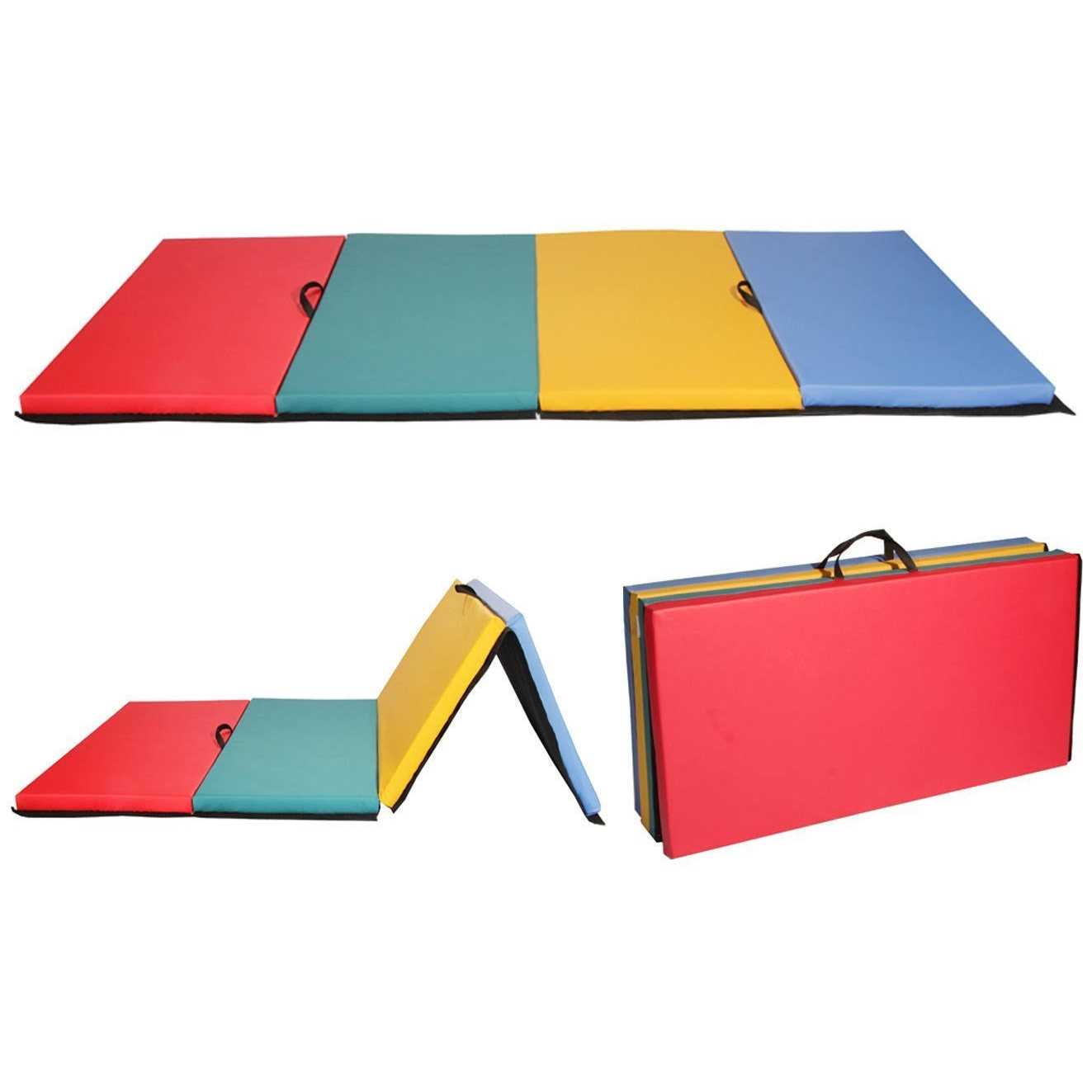BestMassage Gymnastics Mat Exercise folding Panel Gymnastics Mat Gym Fitness Exercise Mat 4 - Sports Supplies Online Store