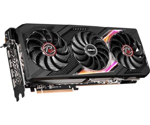 ASRock AMD Radeon RX 7700 XT Challenger 12GB GDDR6 192-bit 0dB Silent Cooling 7680 x 4320 DisplayPort HDMI LED Indicator 18Gbps Dual Fan Graphics Card