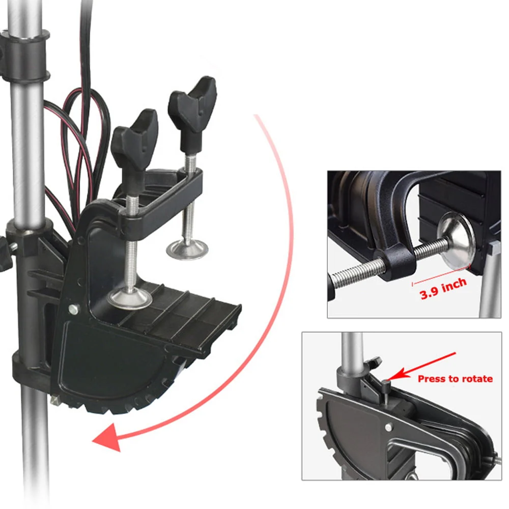 Techtongda 240lbs Thrust Electric Outboard Motor Outboard Engine Saltwater Electric Trolling Motor 24V