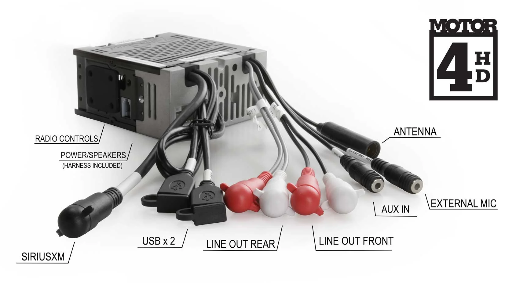 RetroRadio Compatible with 1969-75 Jaguar XJ Series with Euro-style Plate Features Include Bluetooth, HD, SiriusXM Ready, AM/FM LCB-M4-402-40-90JA2