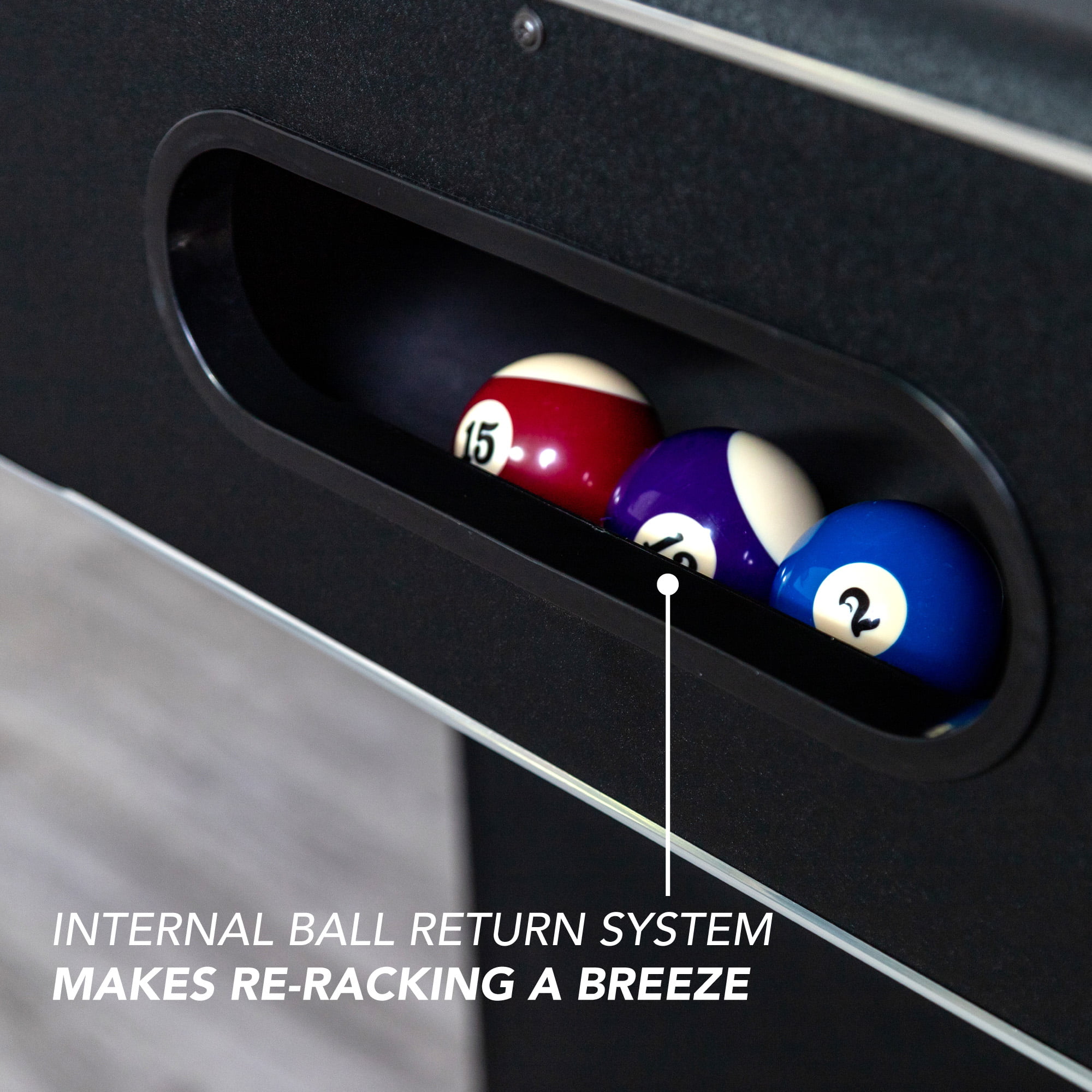Hathaway Hustler 7-Foot Pool Table with Blue Felt, Internal Ball Return System, Easy Assembly, Pool Cues and Chalk - Curated Treasures Market
