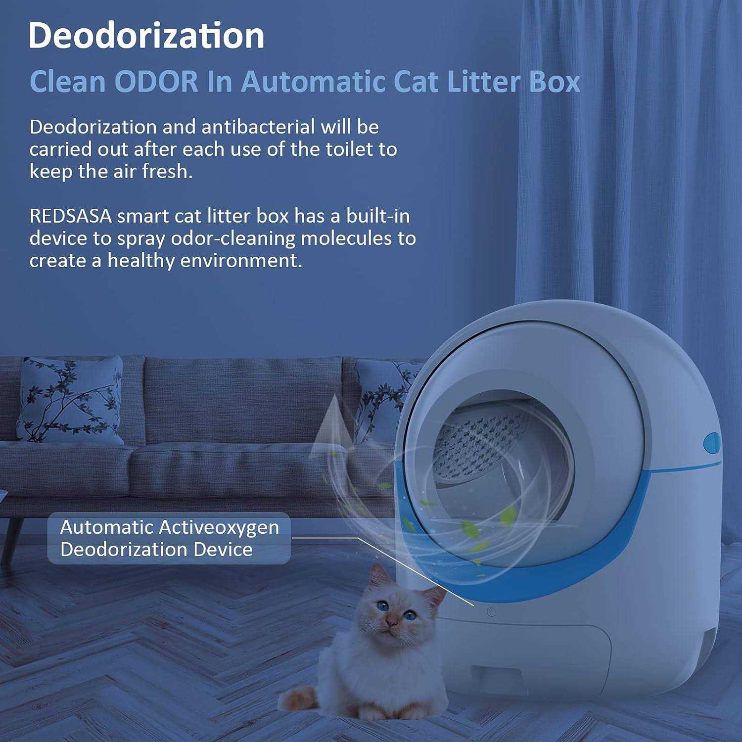 REDSASA Self Cleaning Cat Litter Box Automatic Wifi APP Control - Pet Supplies online store