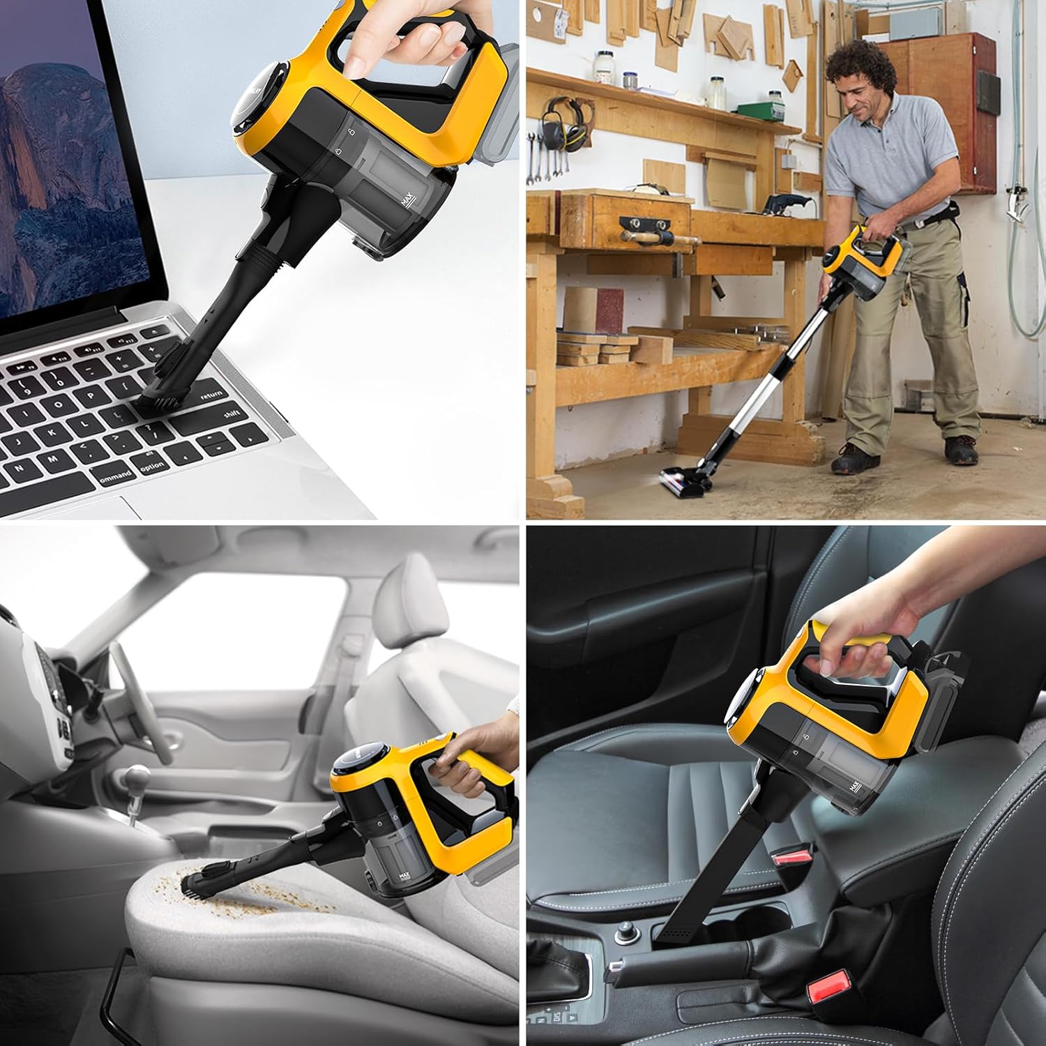 Tire Inflator Air Compressor Compatible with DeWalt 20v Max Battery Cordless Vacuum Cleaner for DeWALT 20v/18v Battery