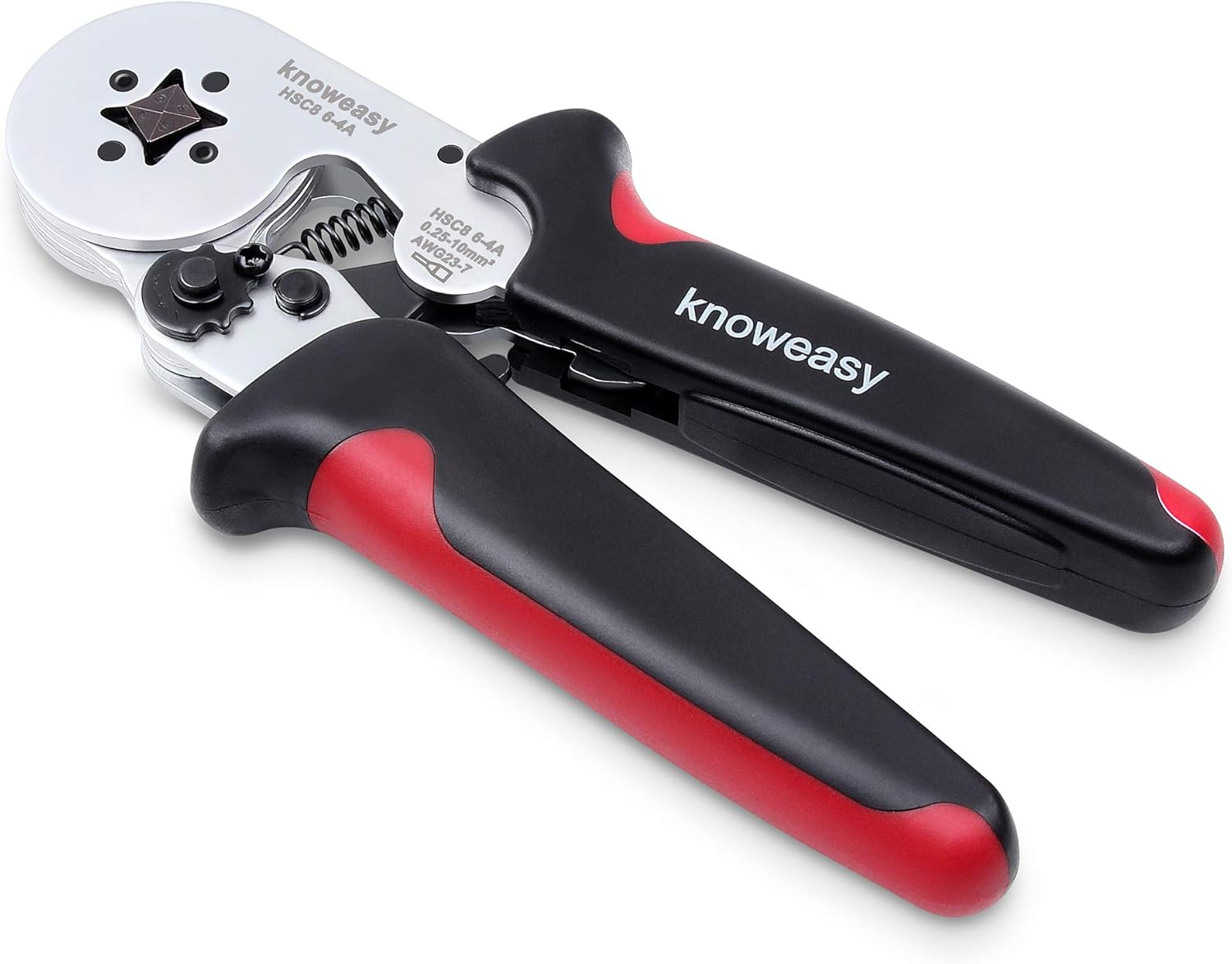 Ferrule Crimping Tool,Knoweasy HSC8 6-4A Ferrule Crimper and Wire Crimping Tool Used for 23-10 AWG (0.25-6 mm&sup2;) Cable End-Sleeves