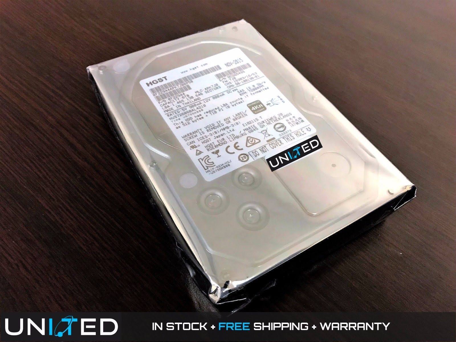 HGST HUS726060AL4210 Ultrastar 7K6000 6TB 7.2k SAS 12Gb/s 3.5x22 HDD