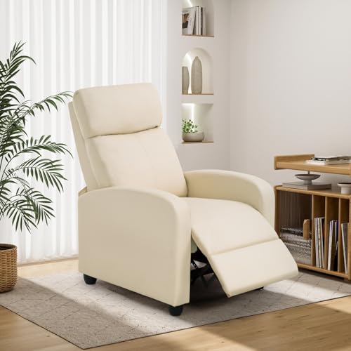 BestMassage | Recliner Chair | with 2 Point Massage Function | Black | with Lumbar Support, Adjustable Push Back, Wide Armrests