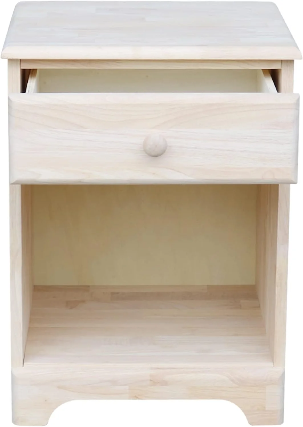 Night Stand with One Drawer  Unfinished