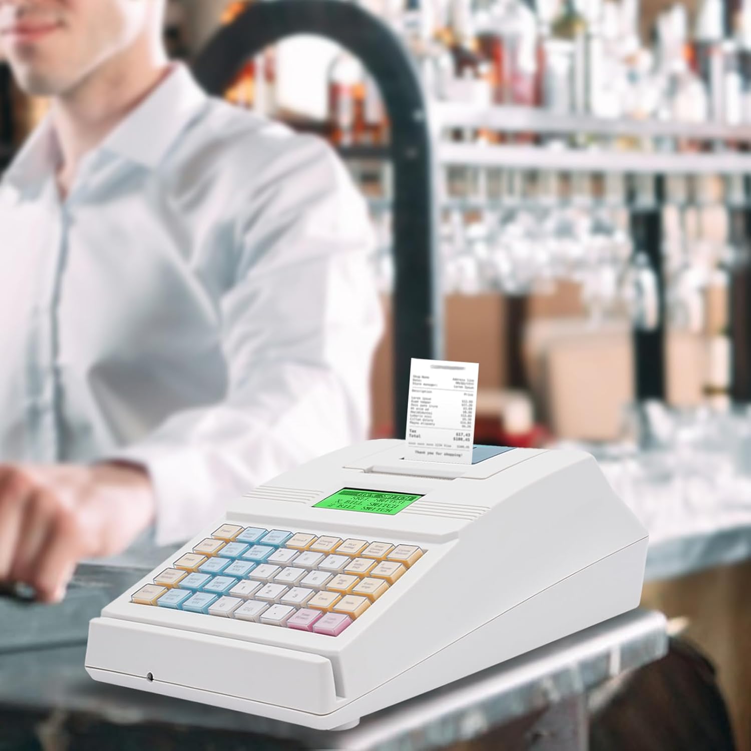 Cash Register,Electronic POS Syetem Cash Register,Thermal Cash Register,LED Cashier Register