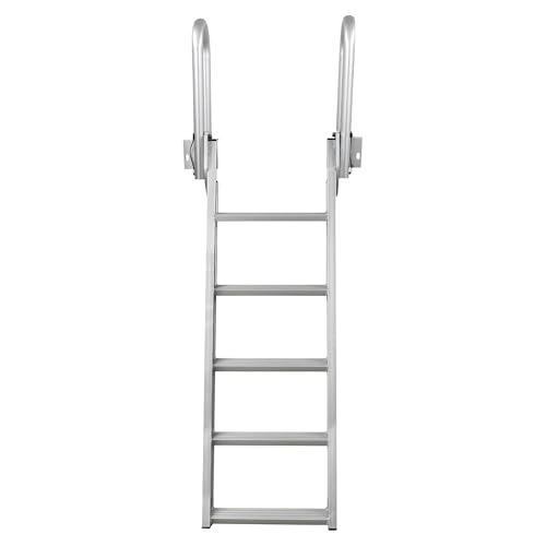 Extreme Max 3005.4239 Slanted Flip-Up Dock Ladder - 5-Step