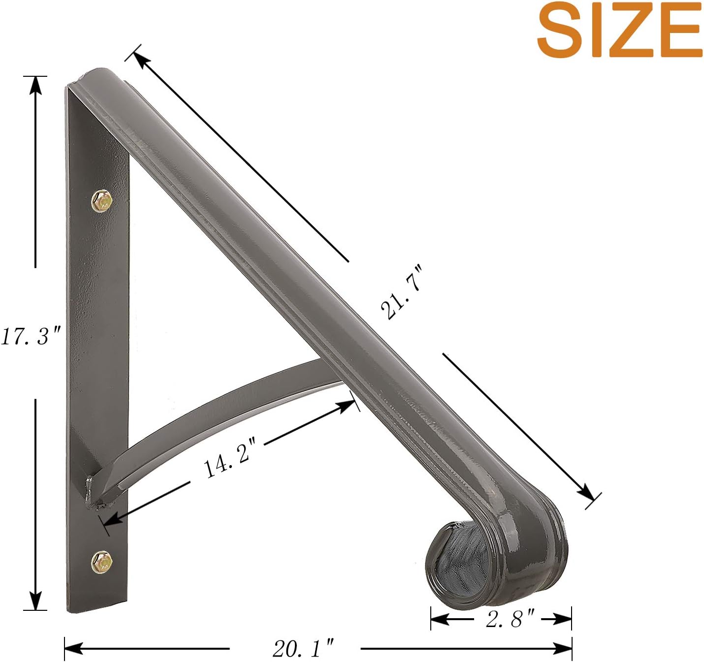 Single Step Handrail ,Black Handrail Railings 1 Step Handrail Metal Wrought Iron Handrail