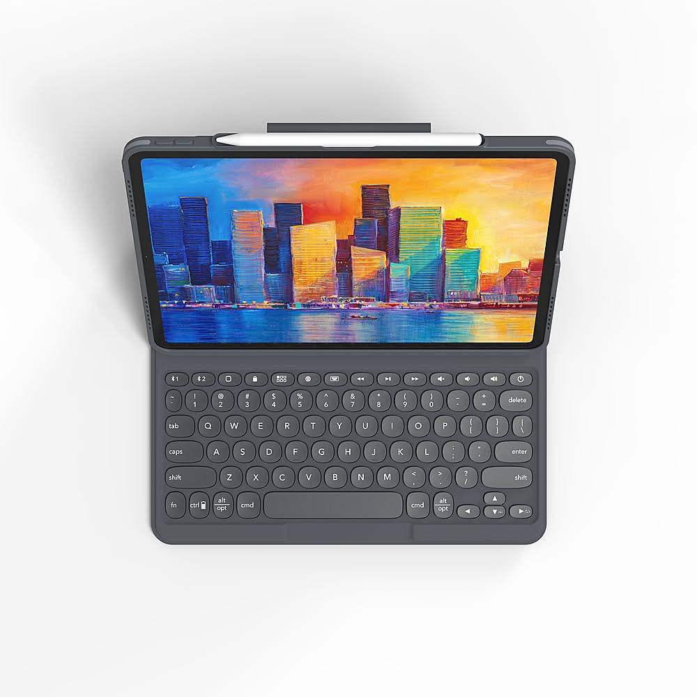 Zagg Pro Keys Wireless Keyboard and Detachable Case for 11-inch iPad Pro (1st, 2nd and 3rd Gen), Black
