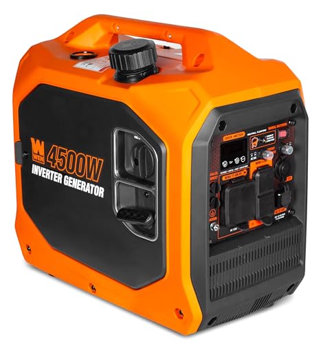 WEN 4500-Watt Inverter Generator, RV-Ready, Quiet, Portable, and Lightweight with Fuel Shut Off (56432i)