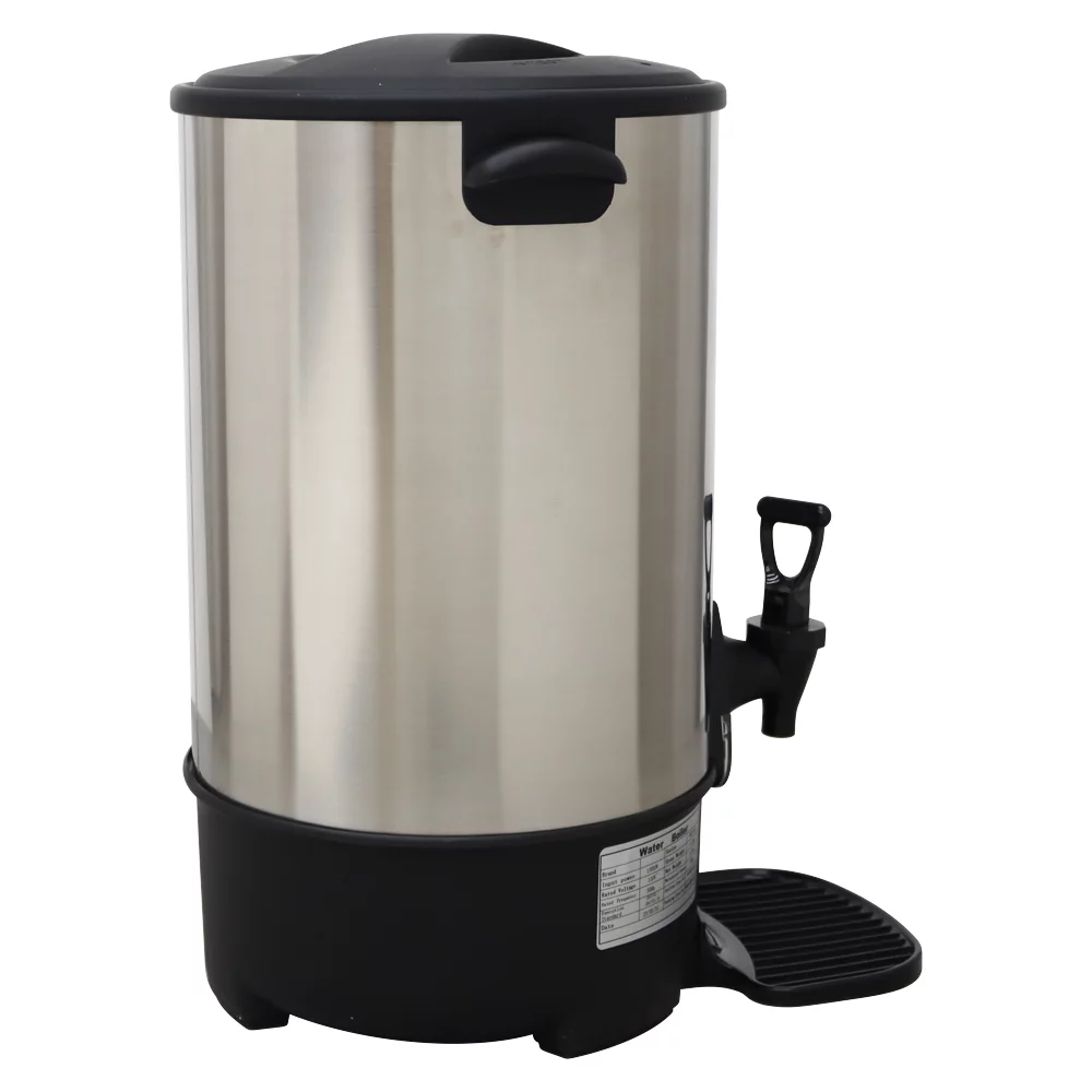 Techtongda 9.7L Hot Coffee Dispenser Water Boiler Office Home Stainless Steel Heater Kettle Silver