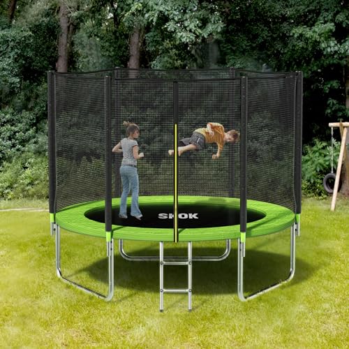 SKOK Trampoline 8FT 10FT 12FT 14FT 15FT Trampolines with Enclosure Net