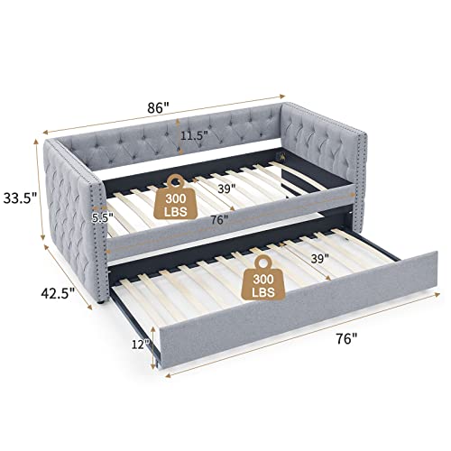 KIVENJAJA Twin Size Daybed with Trundle