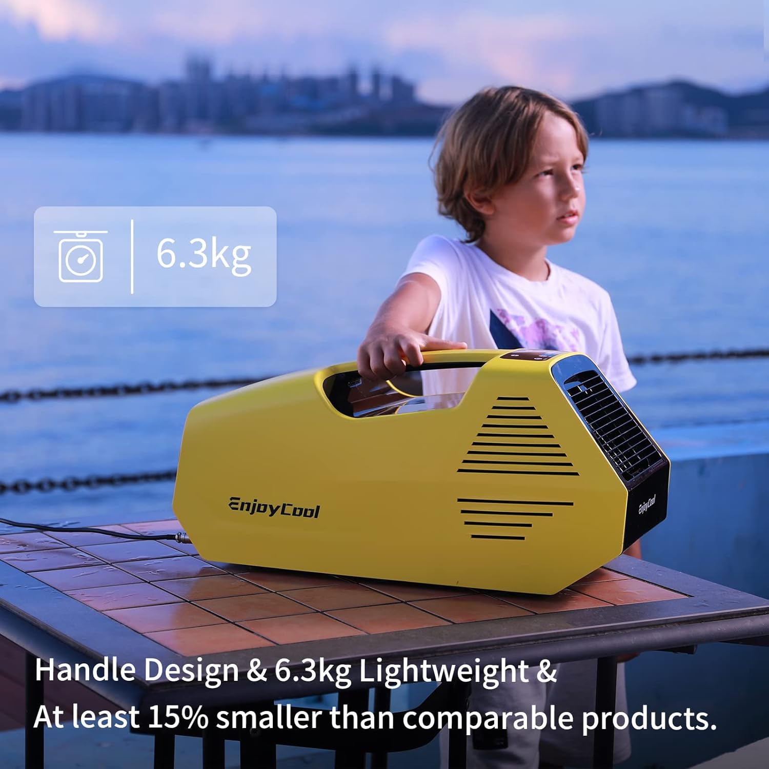 Portable Air Conditioners, 220W Low Power Consumption, 24VDC, Tent Air Conditioner 2380BTU, Fast Cooling AC for Van and RV, Camping Tent, Fishing