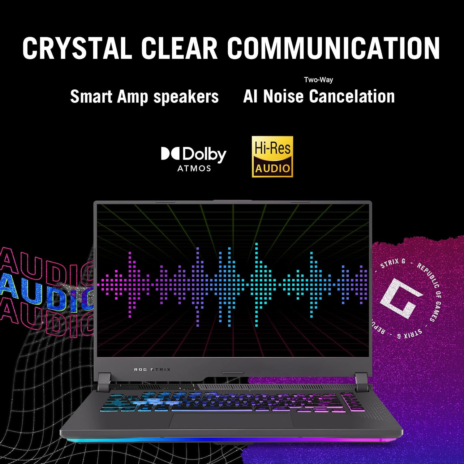 ASUS ROG Strix G15 (2022) Gaming Laptop, 15&rdquo; 16:10 FHD 144Hz, GeForce RTX 3050, AMD Ryzen&trade; 7 6800H/HS, 16GB DDR5, 512GB PCIe SSD