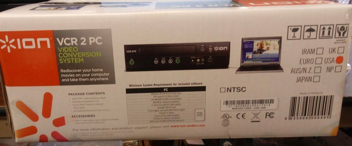 ION VCR 2 PC Video Cassette Player
