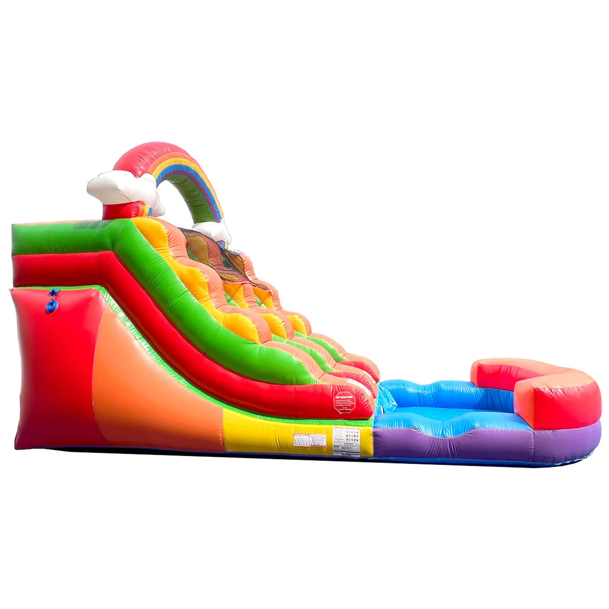 Pogo Bounce House Crossover Kids Inflatable Water Slide, Pink Unicorn with Blower, 12 ft