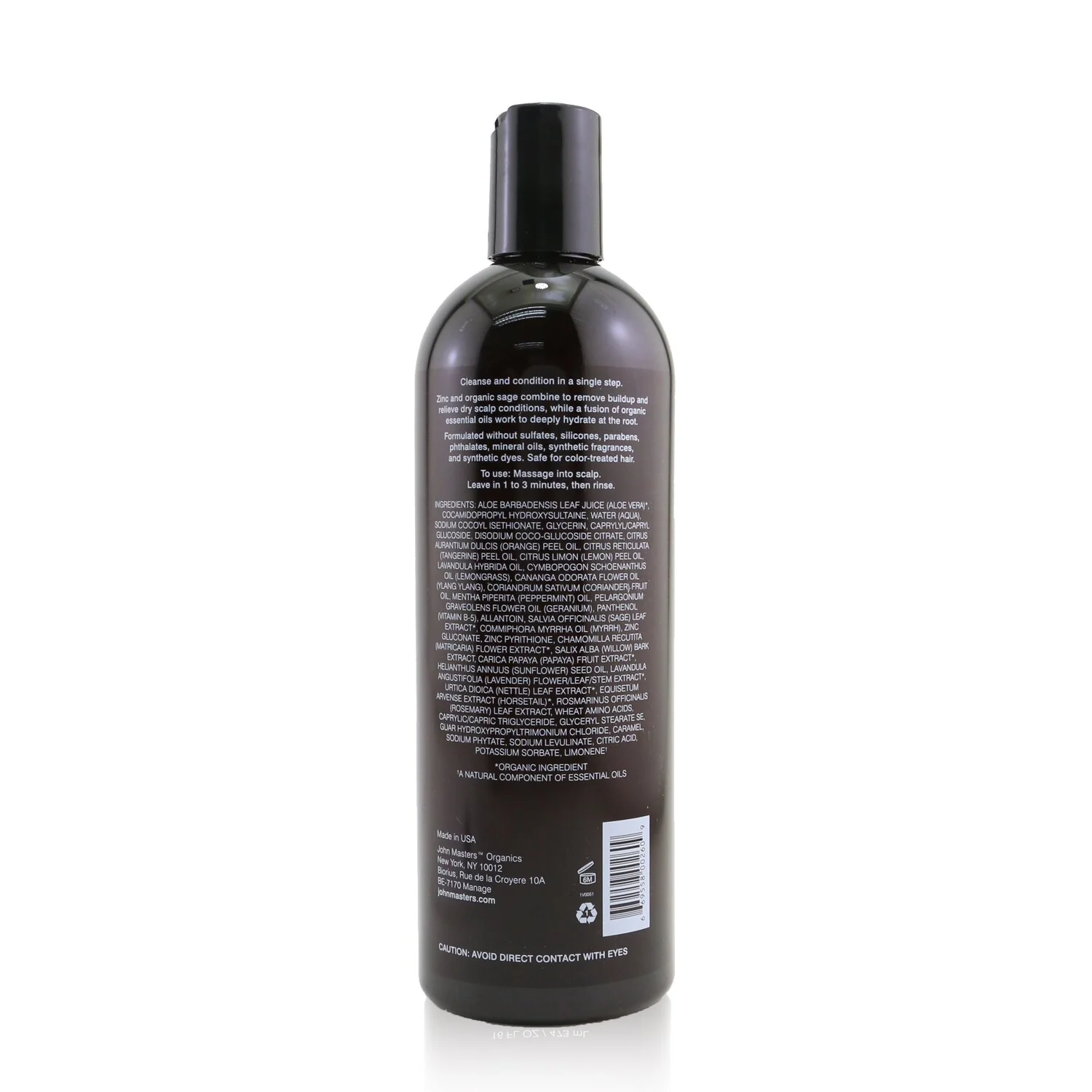 John Masters Organics Scalp Conditioning Shampoo with Zinc & Sage  236ml/8oz